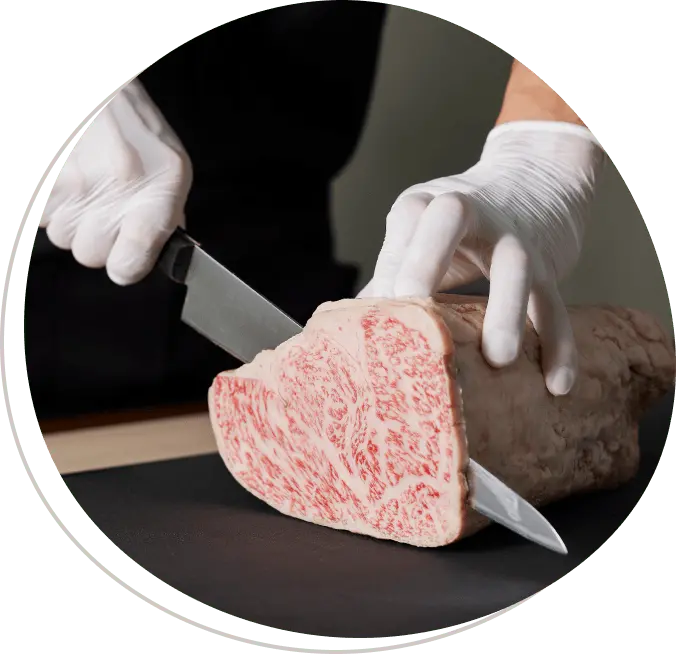 肉の断面